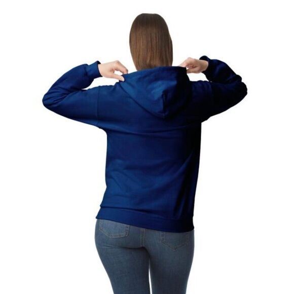 GILDAN - NWOT - L Sz S Heavy Blend Hooded Sweatshirt in Royal. Cotton/Poly Blend - Picture 7 of 15